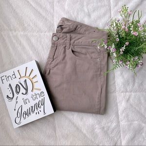 American Eagle Skinny Low Rise Jeans Taupe/Tan Size 2 Stretch